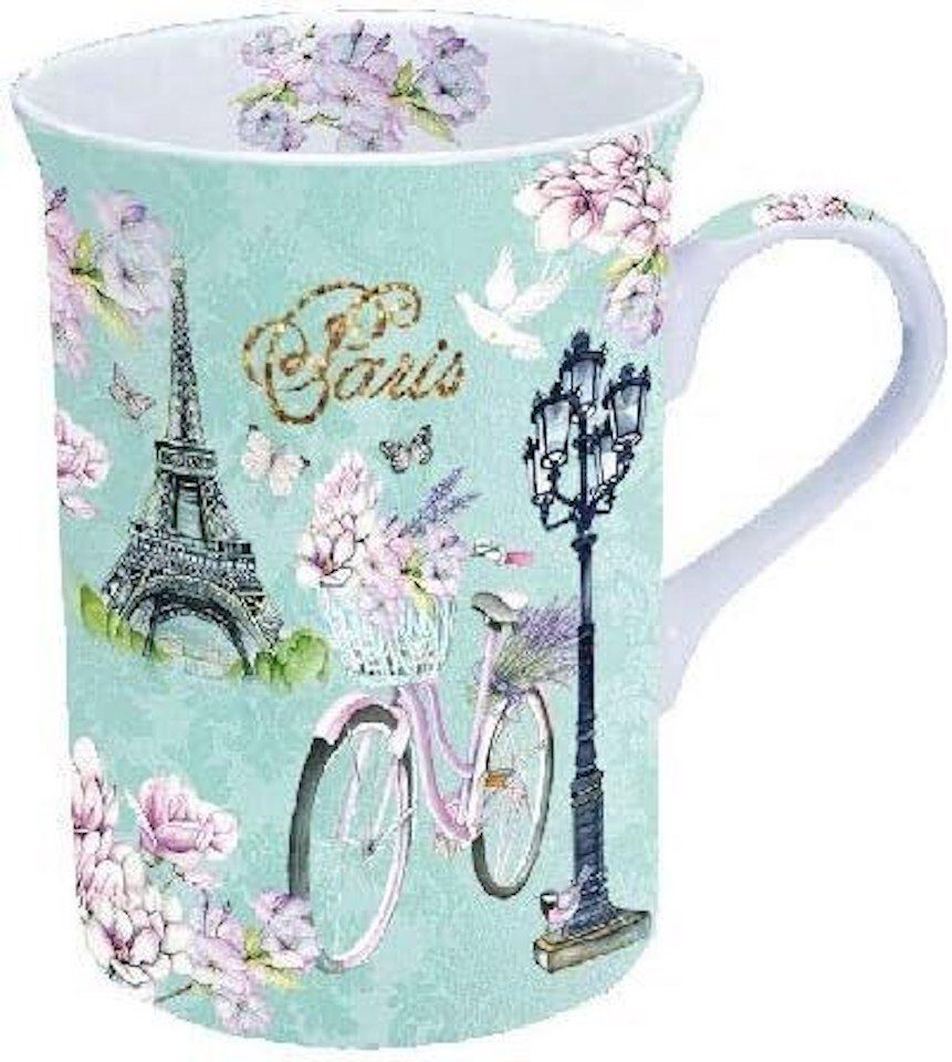 Ambiente Luxury Paper Products Becher Porzellan Tasse Paris ca. 250ml Mug Tee/Kaffee