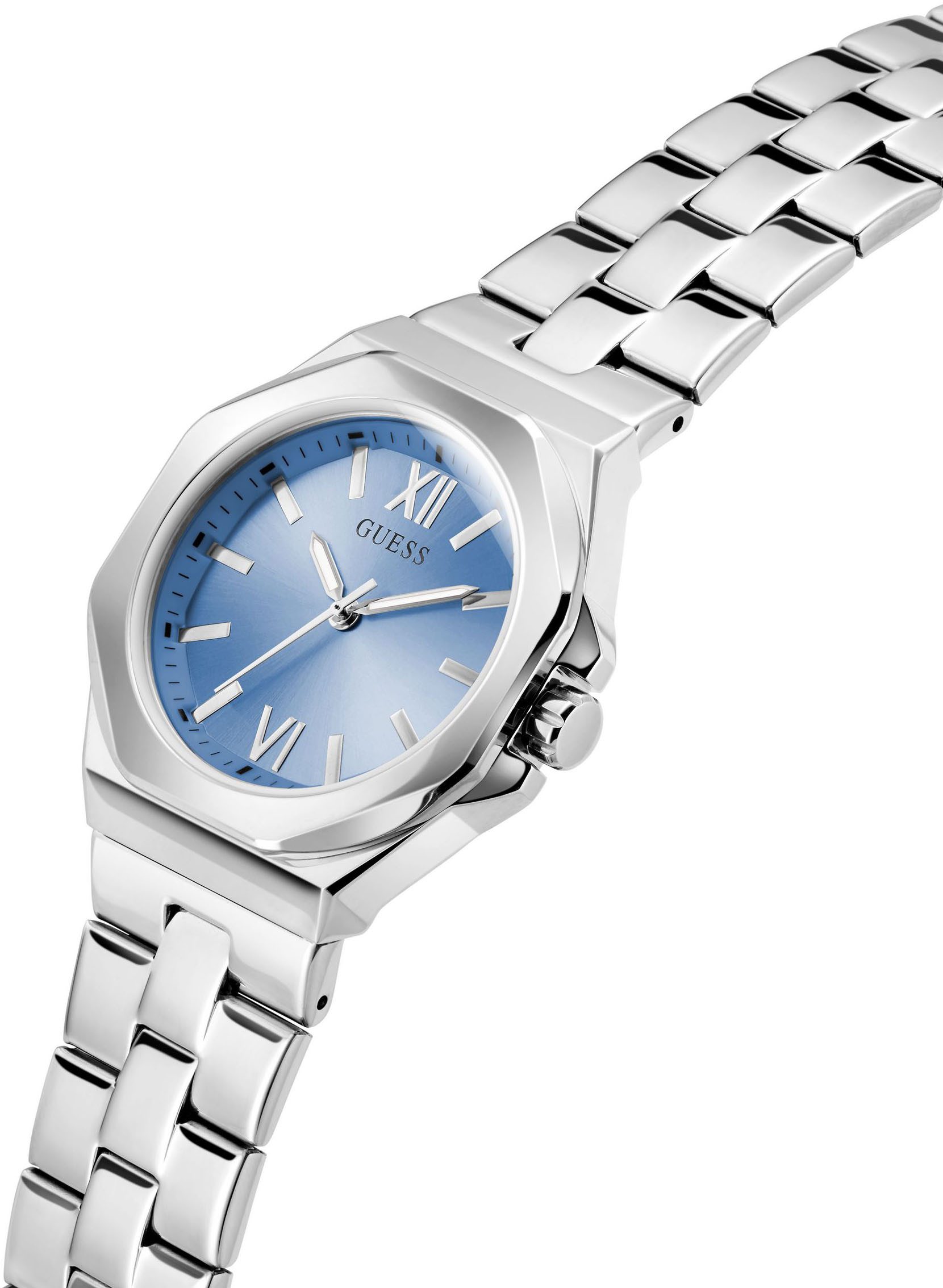 Guess Quarzuhr EMPRESS GW0873L1, Armbanduhr, Damenuhr, Edelstahlarmband günstig online kaufen