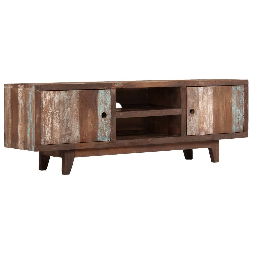 vidaXL TV-Schrank TV-Schrank Akazienholz Massiv Vintage 118 x 30 x 40 cm Lowboard