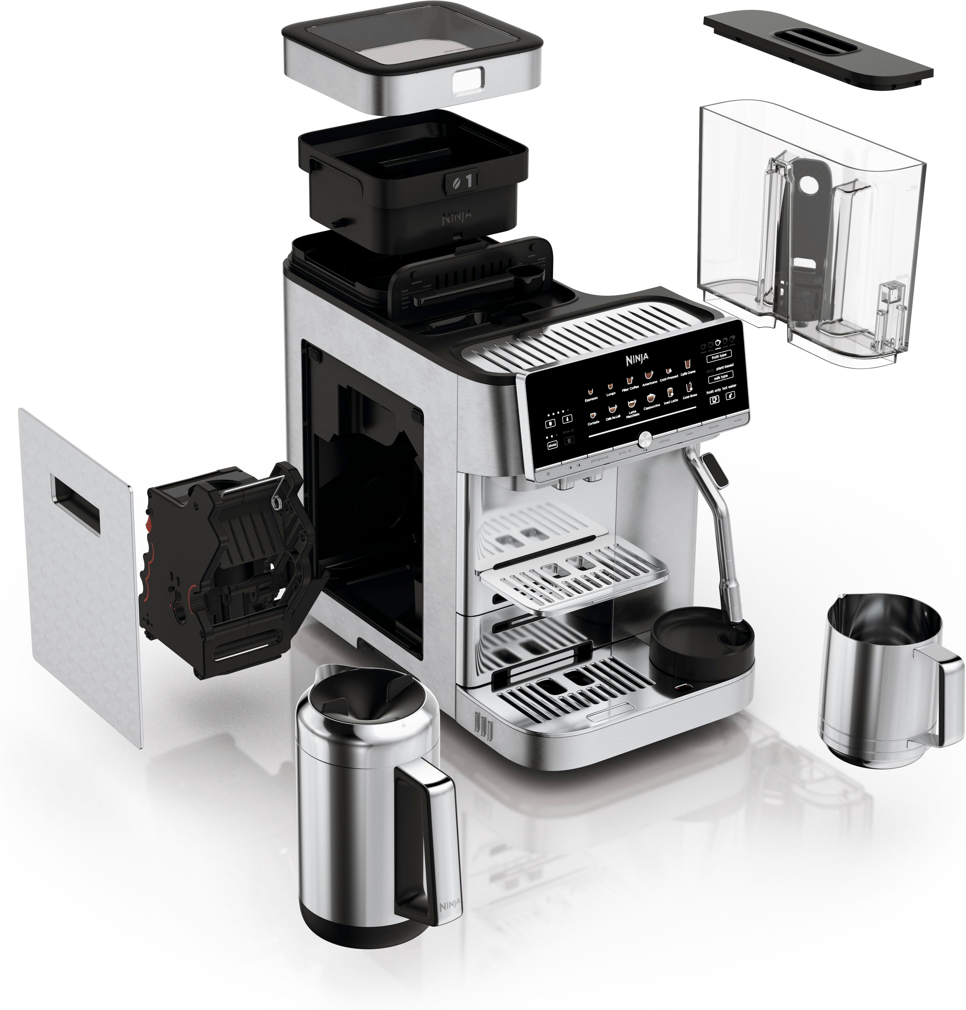 NINJA Kaffeevollautomat AutoBarista Pro Kaffeemaschine AE1051EU, 2 individuelle Benutzerprofile für Getränke