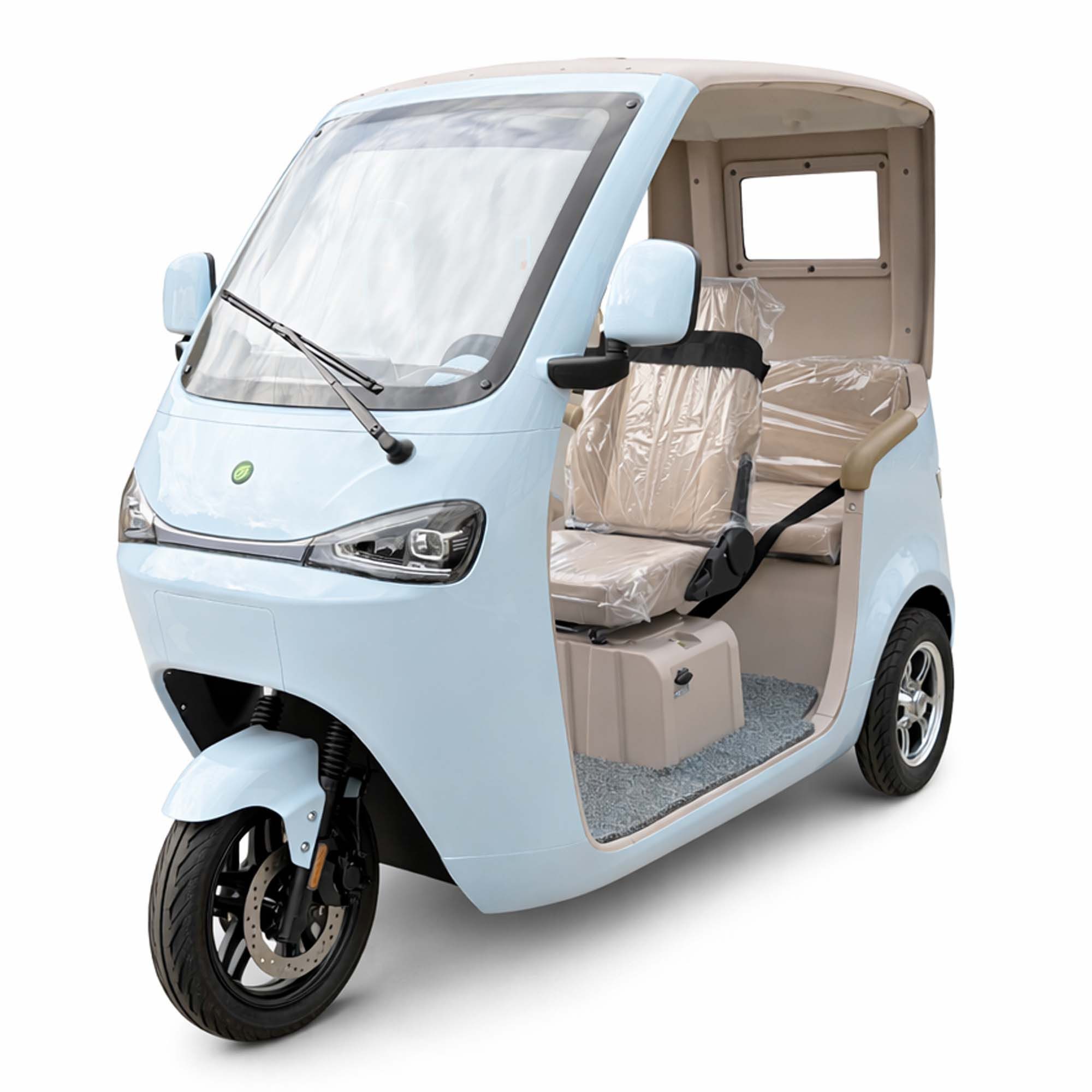 Urban Hopper E-Motorroller Elektro-Kabinenroller Urban Hopper Cabin Flex 2-Sitzer Seniorenmobil, 1200 W, 25 km/h, 1.2KW Motor Blei-Gel Akku 60V 45 Ah ca. 70km Reichweite