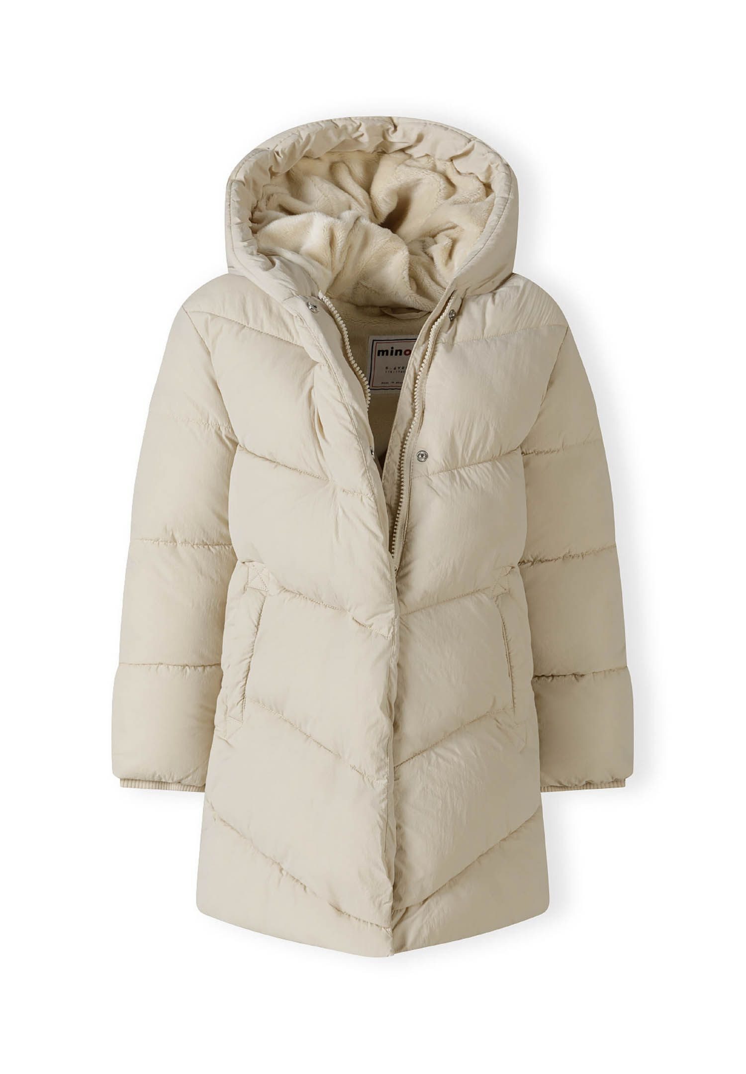 MINOTI Winterjacke Lange, gesteppte Winterjacke mit Reißverschluss (2–14y)