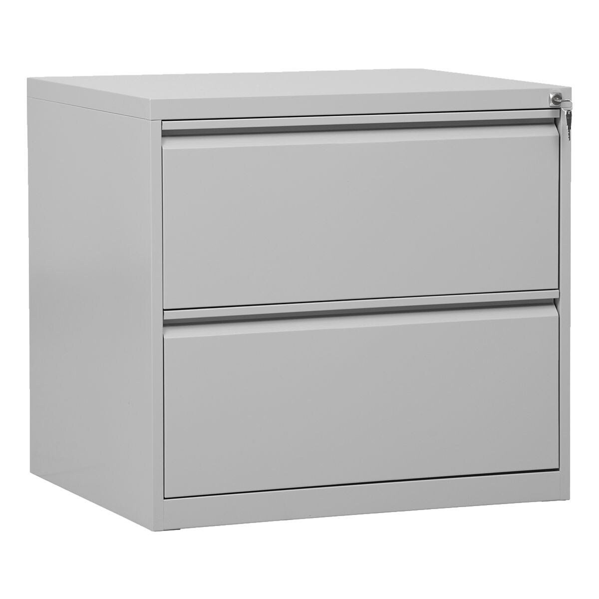 GUERKAN Hängeregisterschrank aus Stahl und mit durchgehender Griffleiste