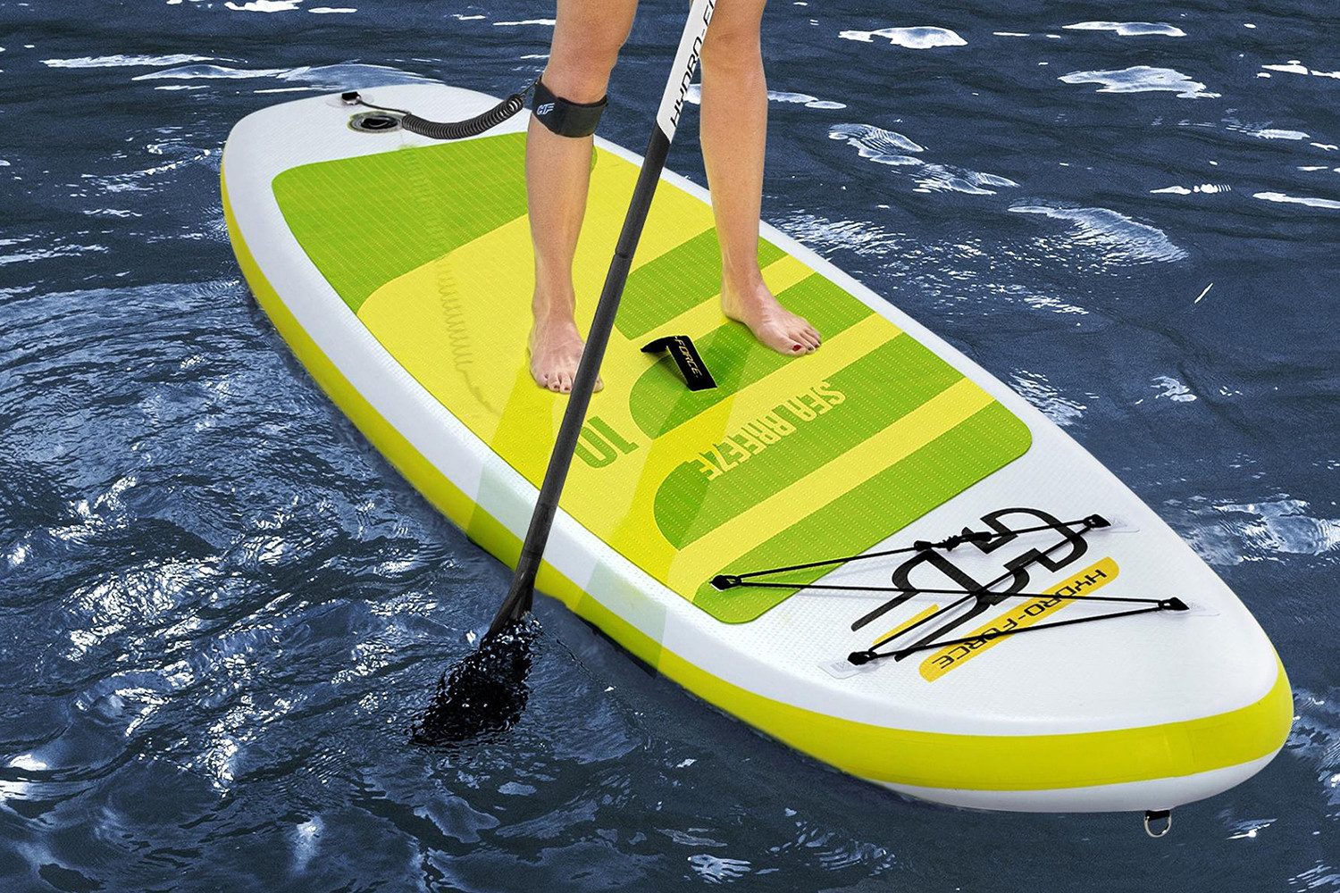 Bestway SUP-Board Hydro-Force™ Sea Breeze, Allround, (Set, Inkl. Handpumpe, Paddel, Rucksack), 305 x 84 x 12 cm
