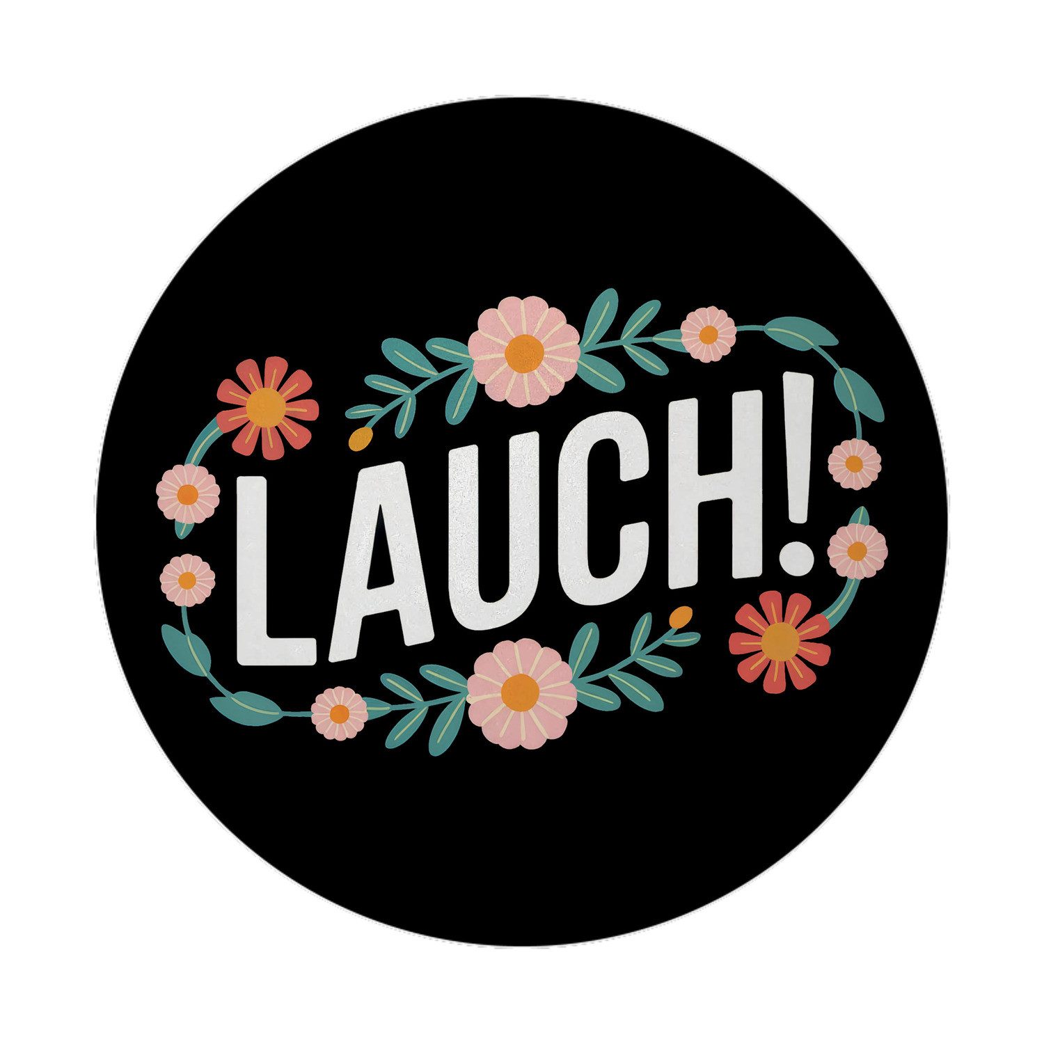 Magnet Lauch Blumensprache Magnet mit Flaschenöffner rund