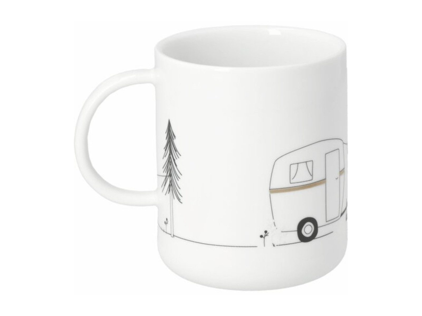 räder design stories Tasse Hobby Geschenktasse Camping weiß 6,8cm, Porzellan