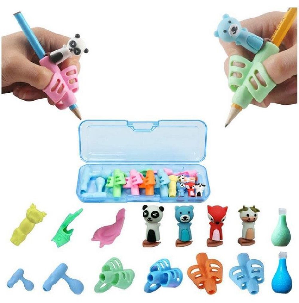 Luna24 simply great ideas... Bleistift Stiftehalter-Set, Schreibh. zur Haltungskorr. für R. -und Linkshänder