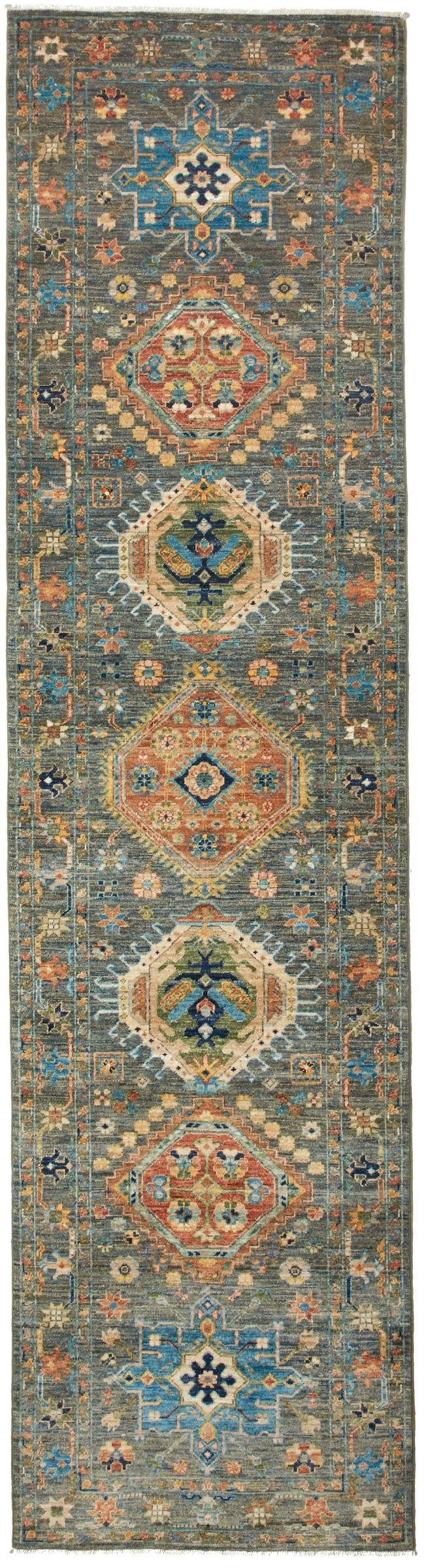 Orientteppich Arijana 79x304 Handgeknüpfter Orientteppich Läufer