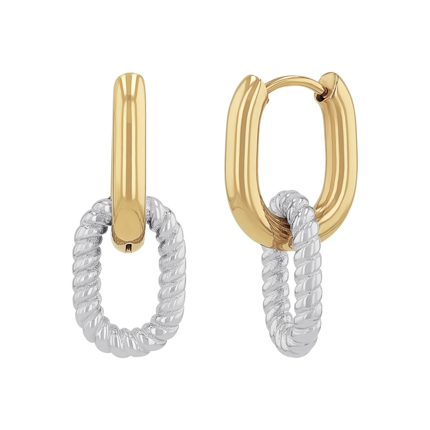 Noelani Paar Creolen Noelani Creolen für Damen, Edelstahl (Creolen, 4-tlg)
