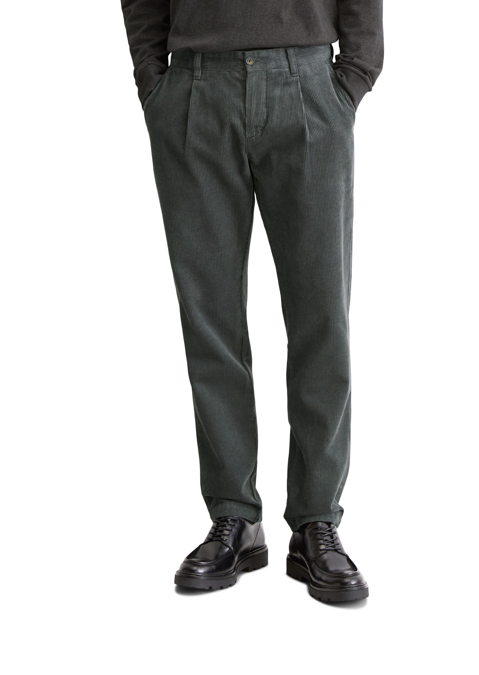Marc O'Polo Cordhose Osby Pleats tapered fit, aus reiner Bio-Baumwolle günstig online kaufen