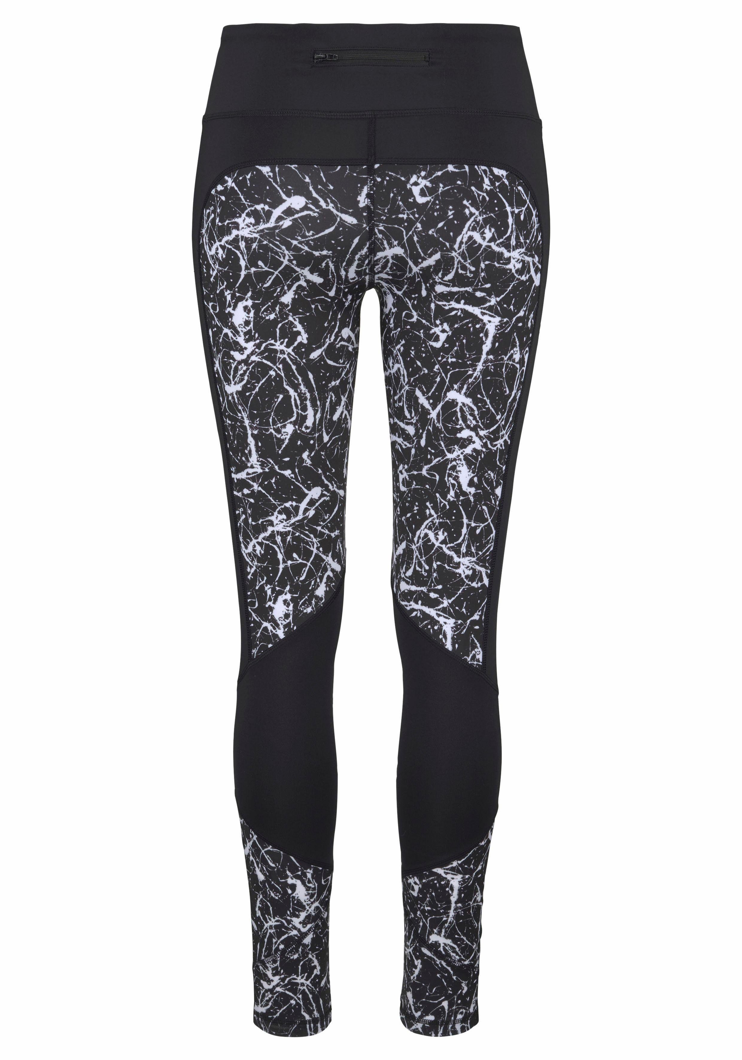 LASCANA ACTIVE Leggings Splash Sporthose mit Allover Muster