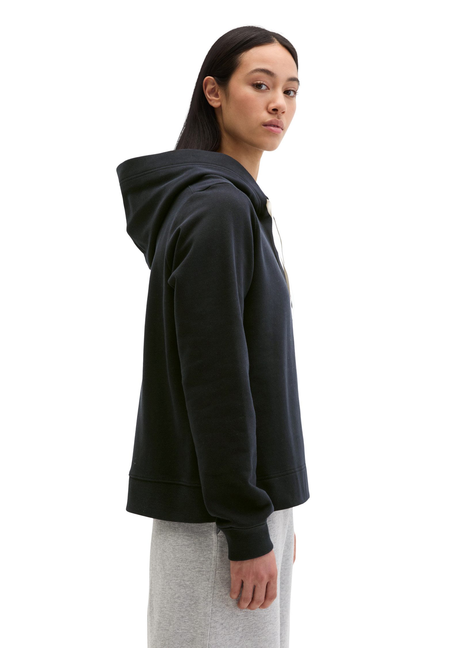 Marc O'Polo Sweatshirt mit gepeachter Oberfläche