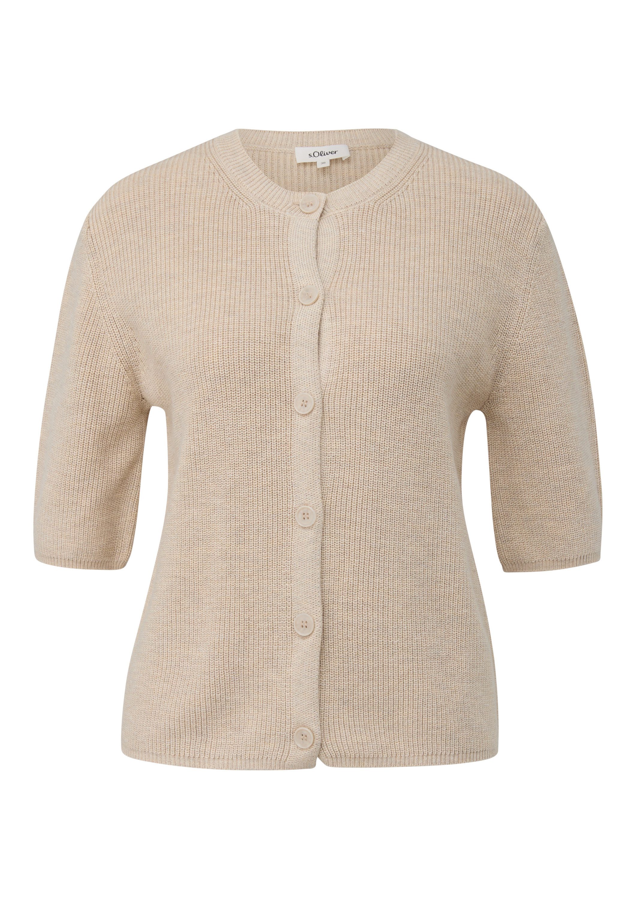 s.Oliver Cardigan Strickjacke Halbarm-Strickjacke günstig online kaufen