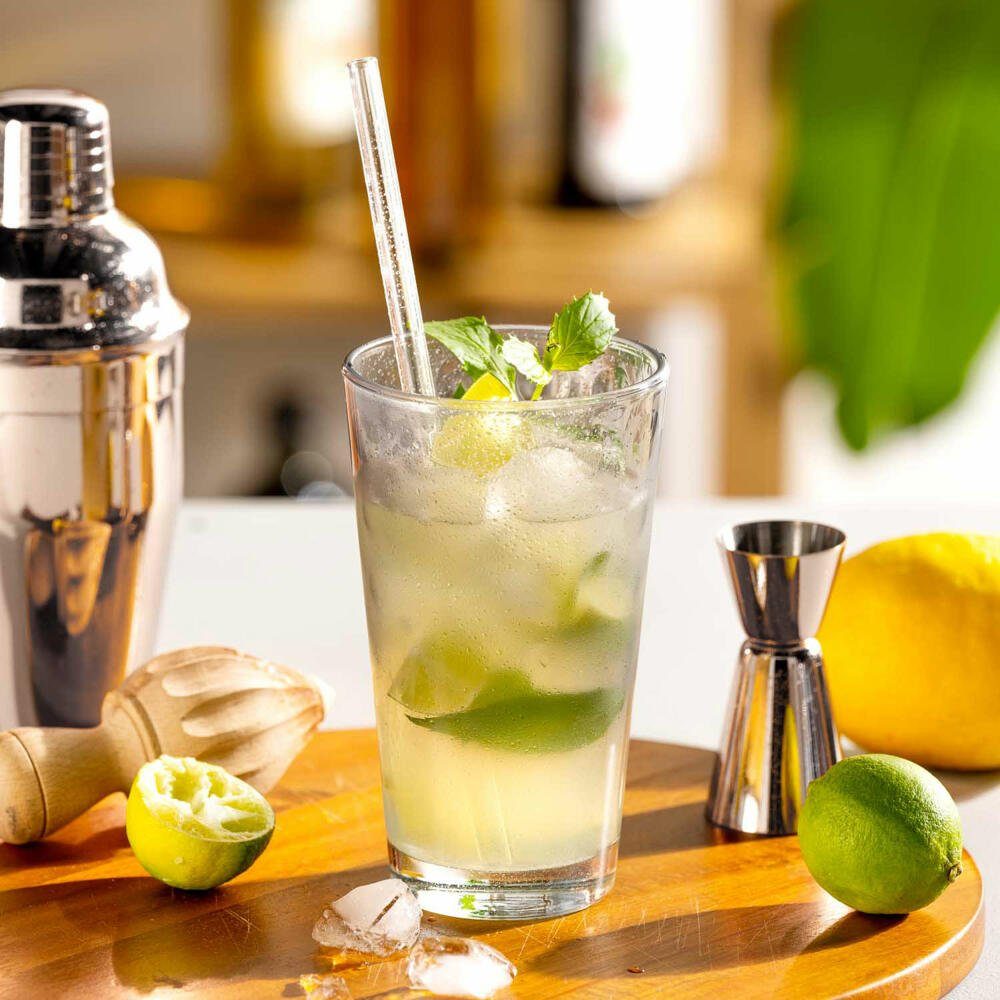 LEONARDO Becher Optic, Grau, 540 ml, Kalk-Natron-Glas