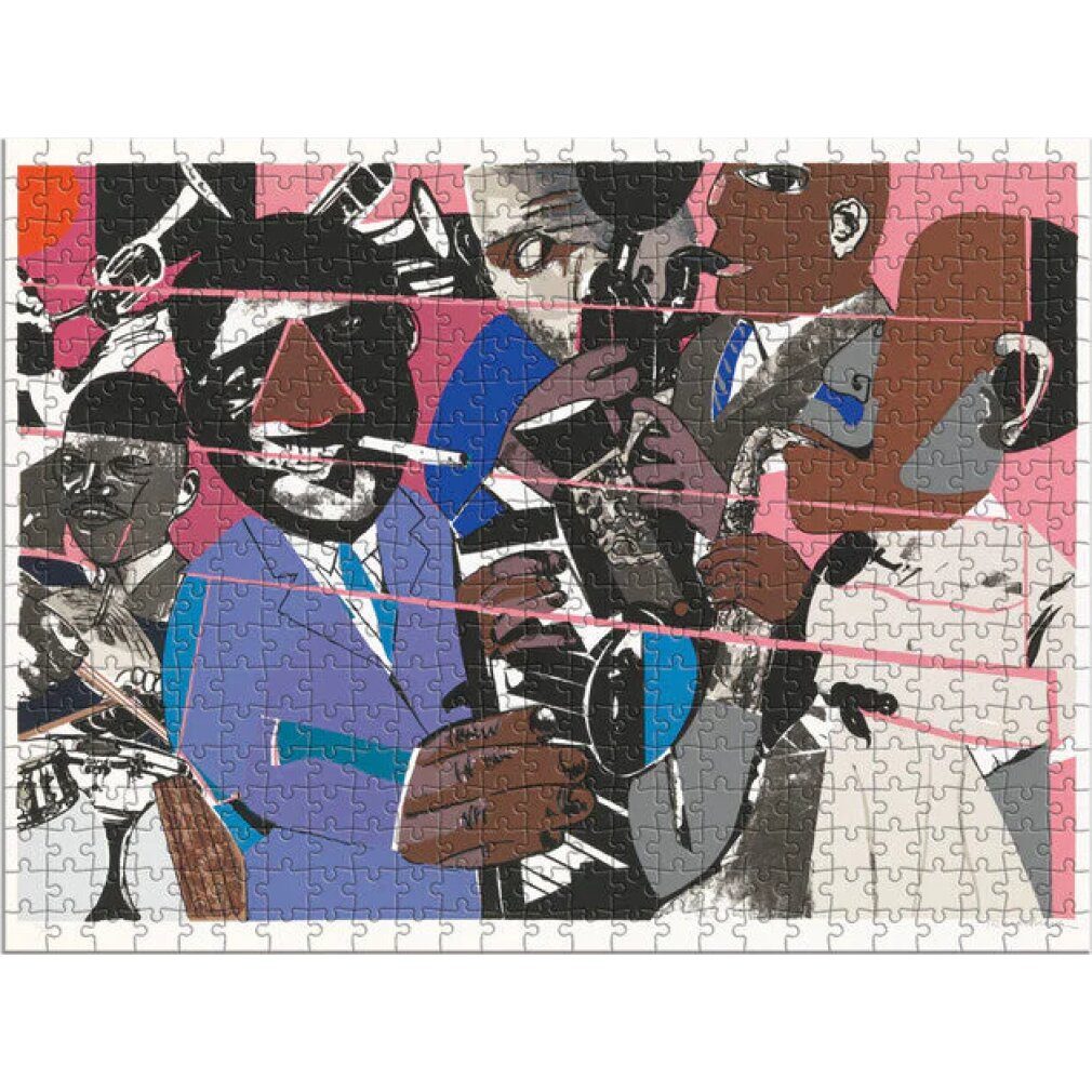 abrams&chronicle Puzzle GALISON Doppelseitiges Puzzle Romare Bearden x DreamYard 500 Teile, Puzzleteile
