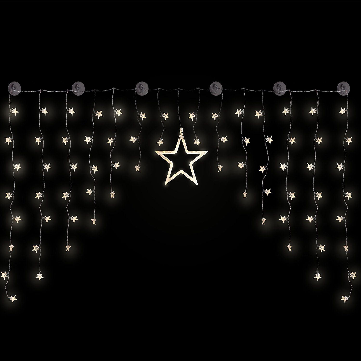 Mojawo Lichtervorhang Weihnacht's LED Sternenvorhang Weihnachtsbeleuchtung günstig online kaufen