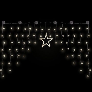 Mojawo Lichtervorhang Weihnacht's LED Sternenvorhang mit 90 LED
