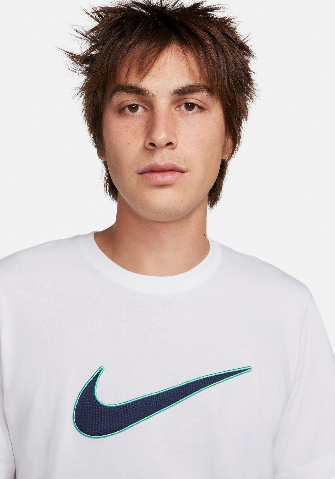 T-Shirt M TURQ Nike NSW SP WHITE/HYPER TOP Sportswear SS