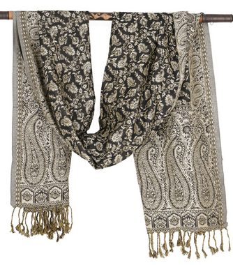 Guru-Shop Halstuch Indischer Pashmina Schal, Schultertuch, Stola..