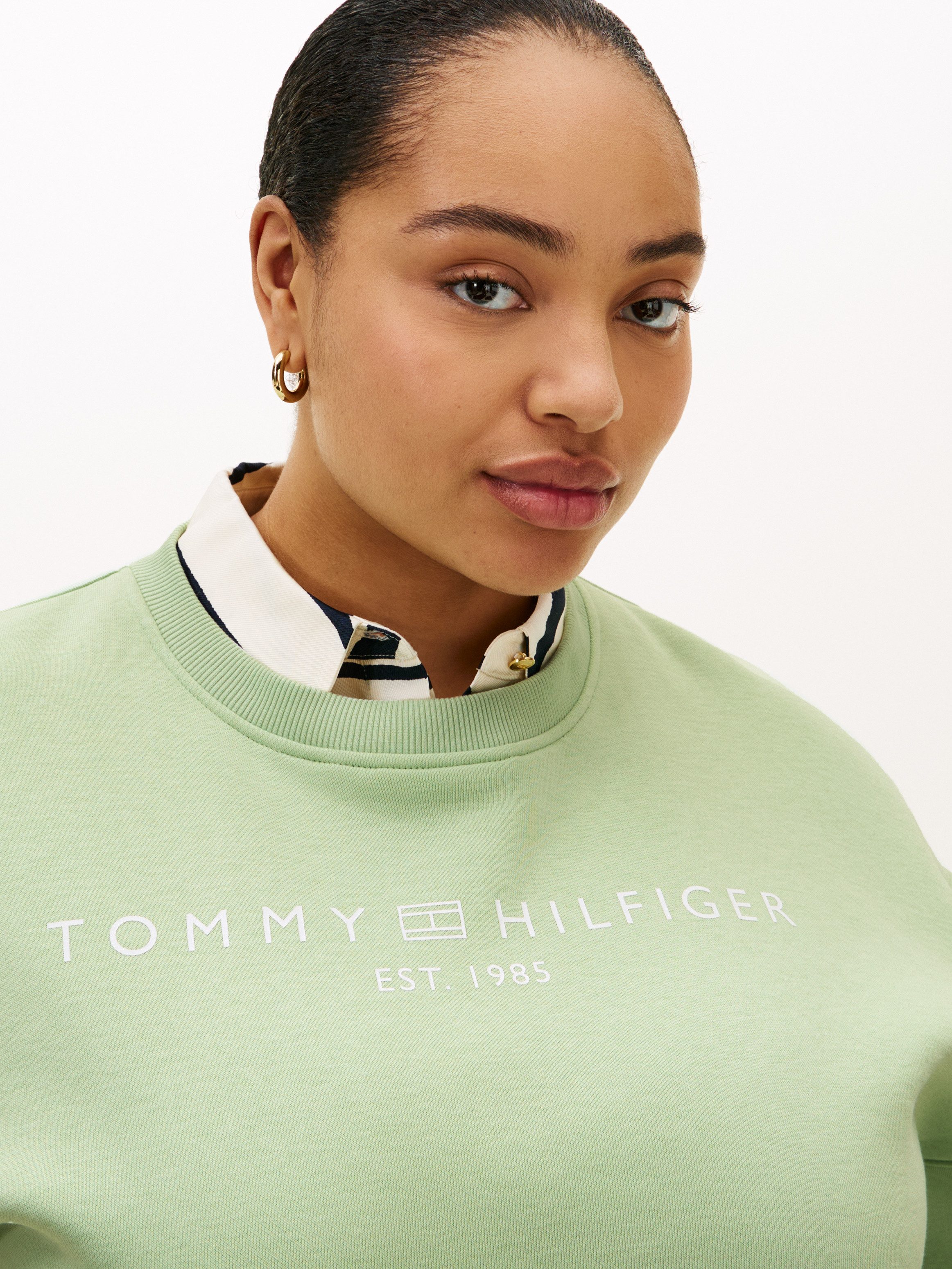 Tommy Hilfiger Curve Sweatshirt CRV CORP LOGO MDRN SWTSRT in großen Größen günstig online kaufen