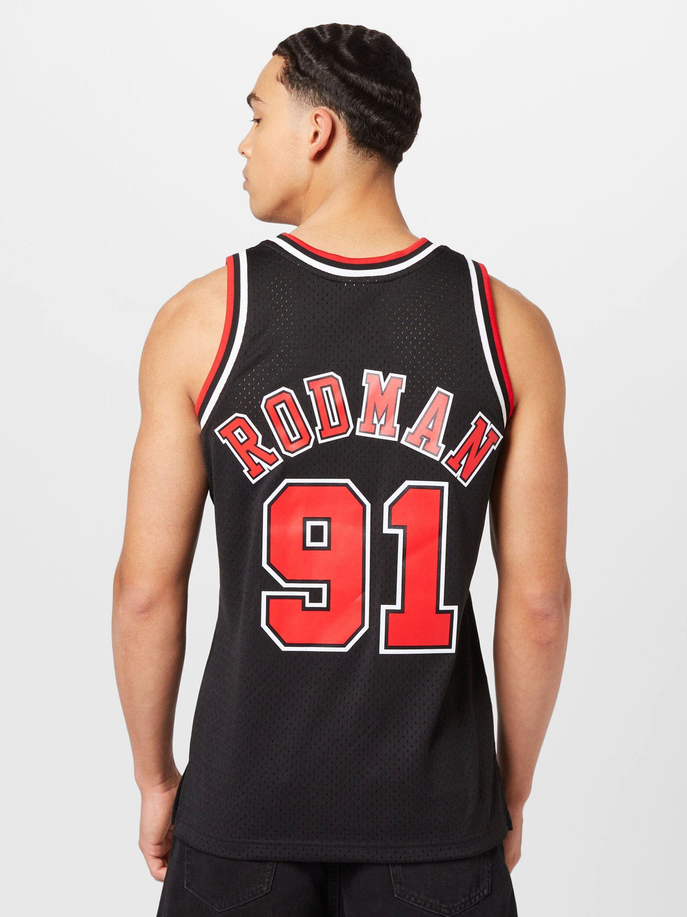 Mitchell Kurzarmshirt Rodman Ness Dennis & black (1-tlg)