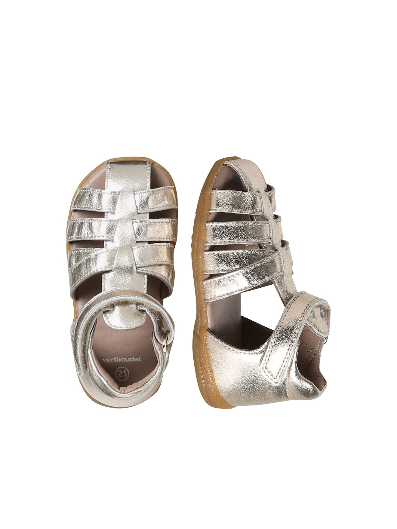 vertbaudet Mädchen Baby Lauflern-Sandalen Krabbelschuh