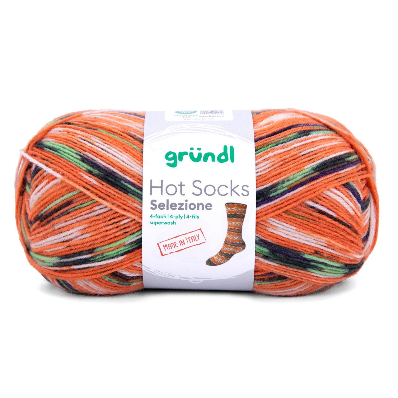 Gründl Gründl Sockenwolle Hot Socks 100 g 4-fach, Häkelwolle