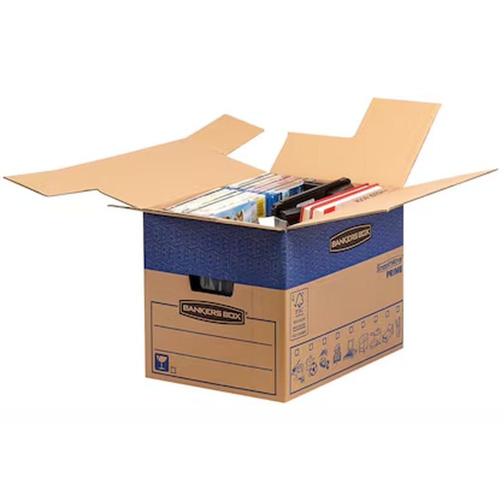 FELLOWES Umzugskarton Bankers Box Umzugskartons SmoothMove FastFold