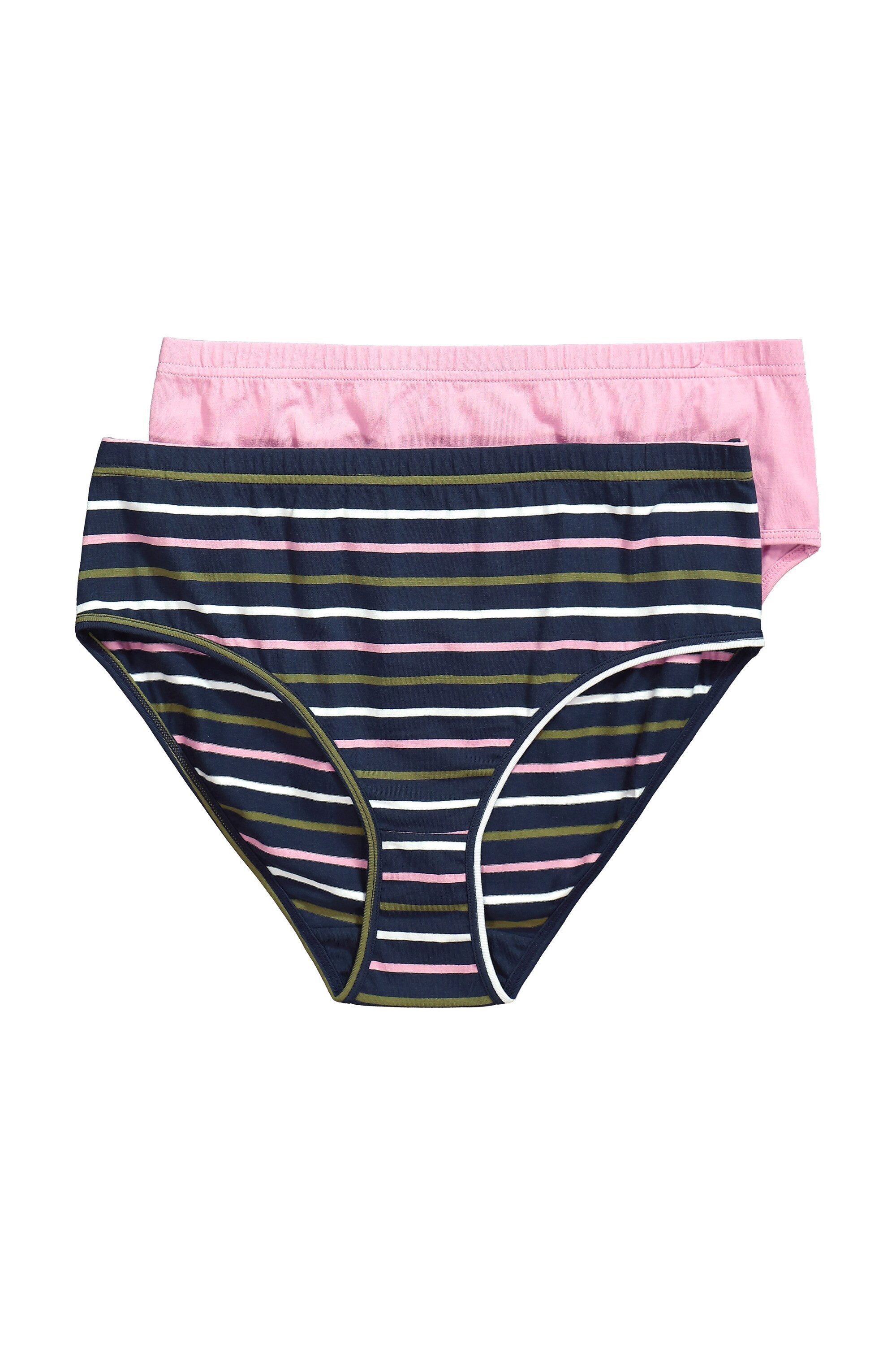 Slip Slips 2er-Pack uni/Ringel Biobaumwolle