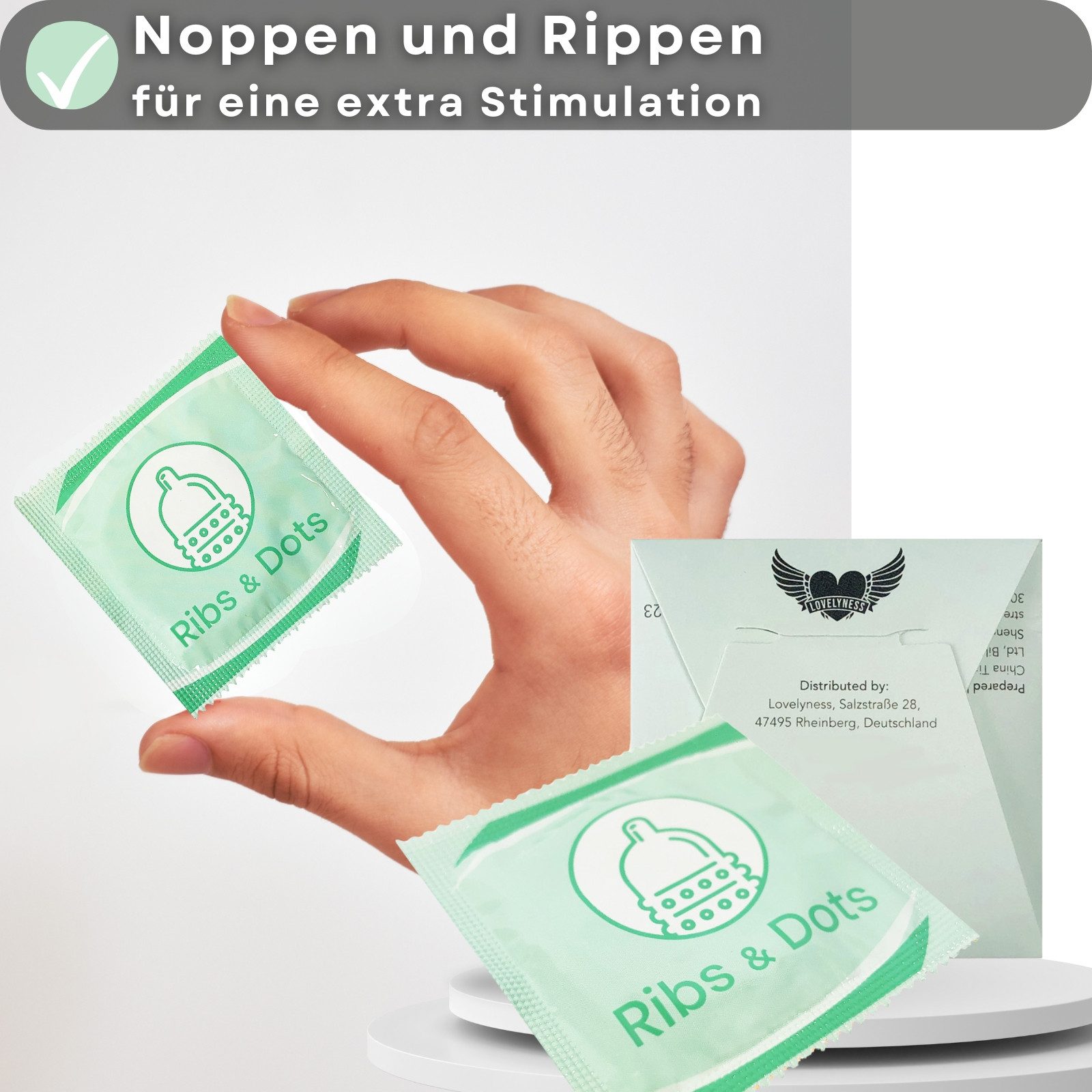 Lovelyness Kondome - mit Noppen und Rippen