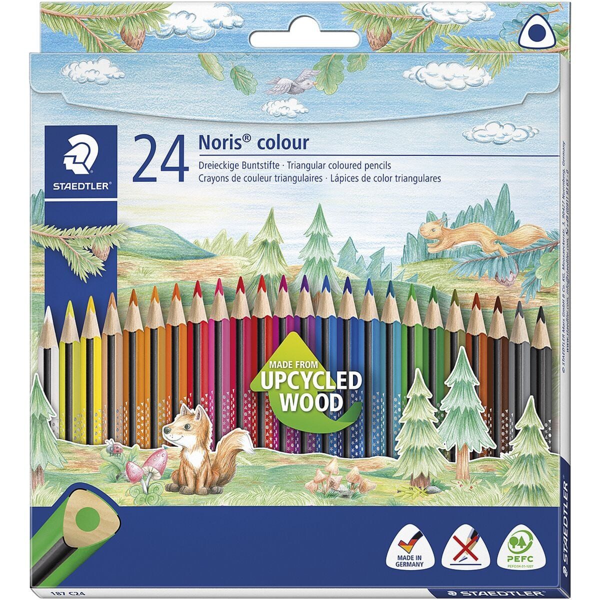 STAEDTLER Buntstift Noris Colour, (12-tlg), mit ergonomischer Softoberfläche