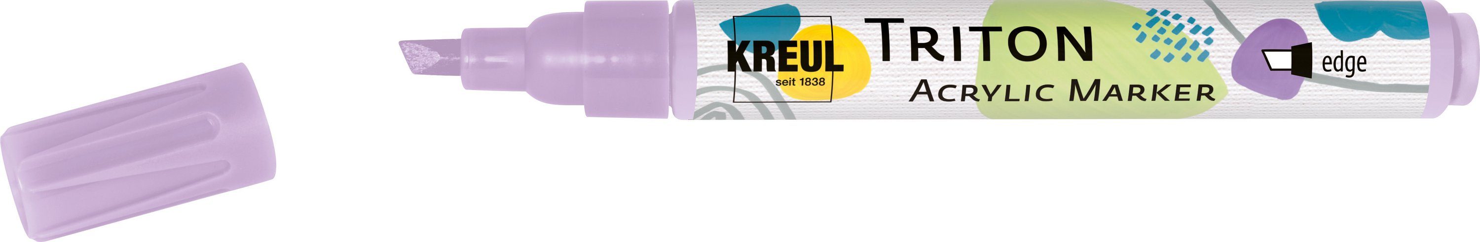 Kreul Marker Triton Acrylic Marker EDGE, Strichstärke 1 - 4 mm Flieder