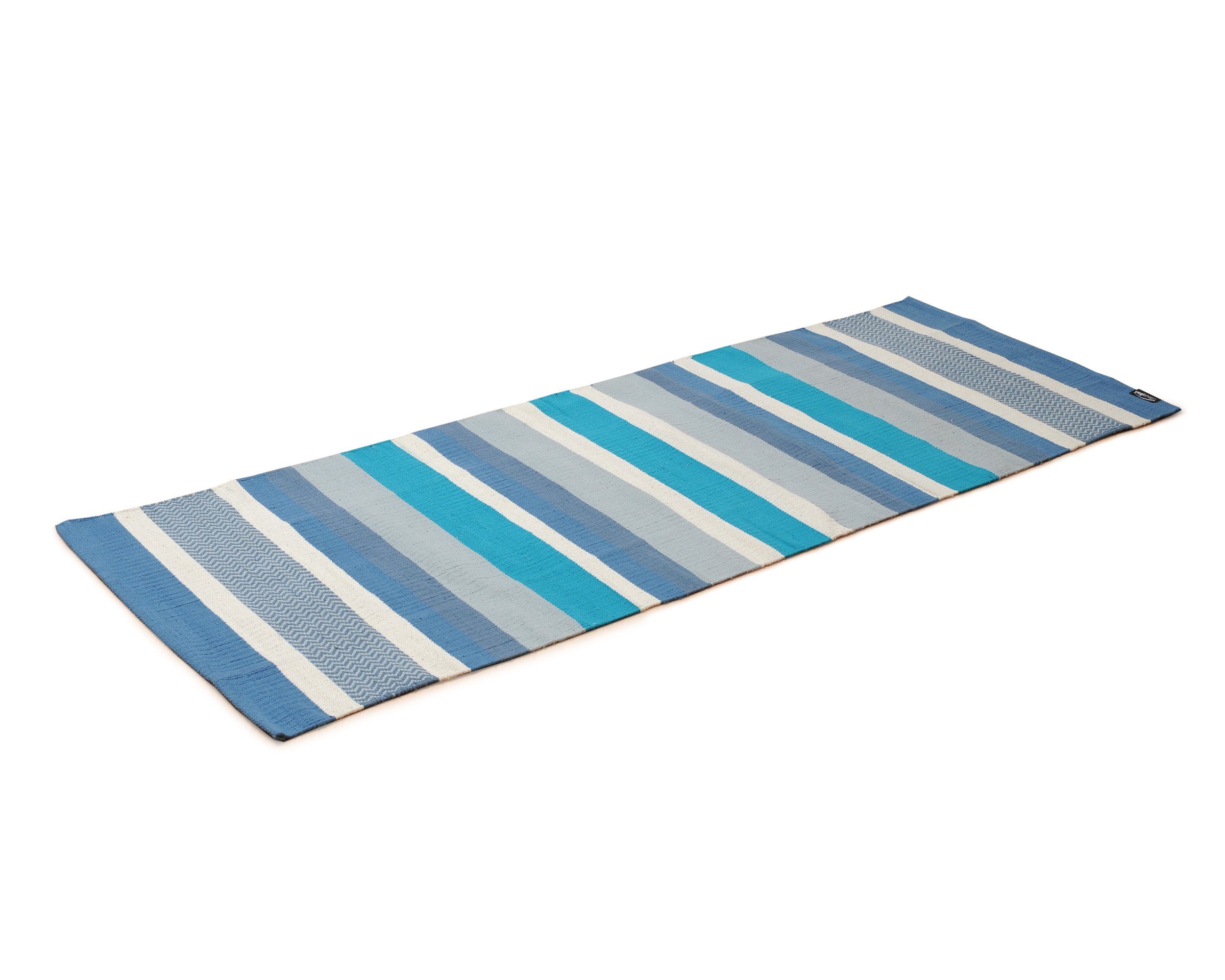 Läufer Yogateppich Striped, Yogishop, rechteckig, Höhe: 3 mm marine blau