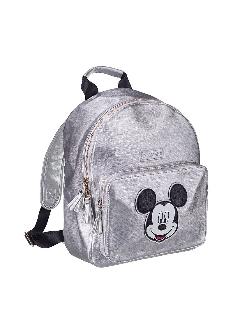 ONOMATO! Rucksack Disney Mickey Mouse Damen Herren Rucksack, Erwachsenen Rucksack Silber