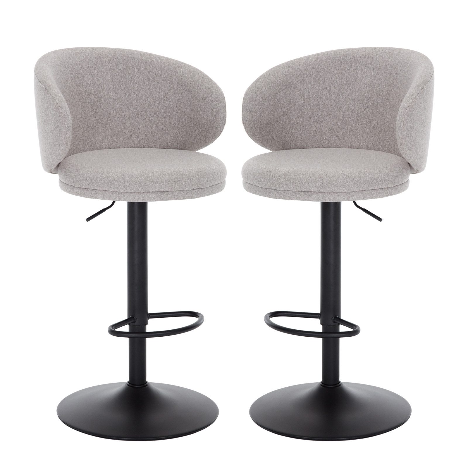 WAHSON OFFICE CHAIRS Barhocker Leinen Tresenhocker Drehbar Höhenverstellbar günstig online kaufen