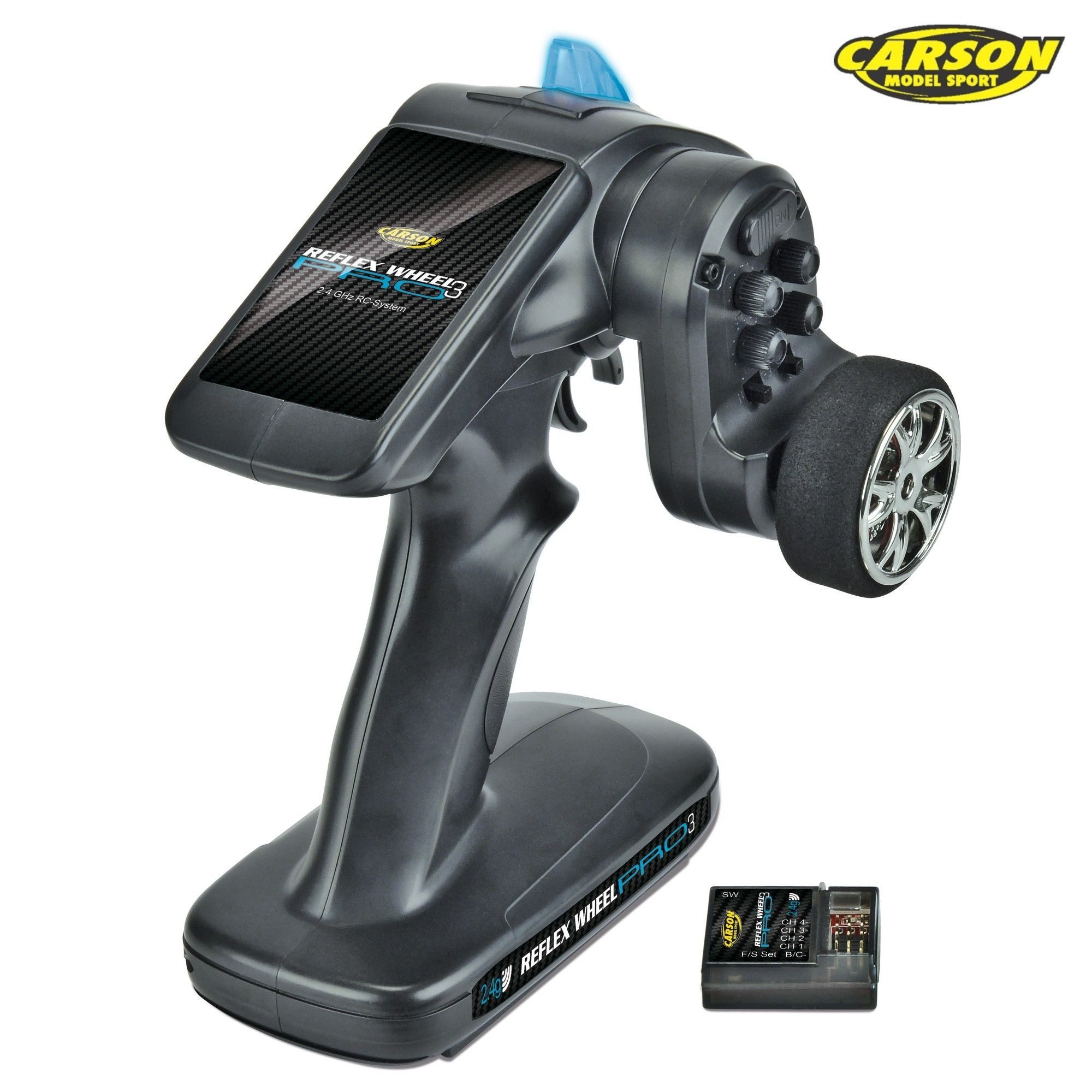 CARSON Carson Reflex Wheel pro III 2,4GHz 11,1V FHSS 2 Kanal Fernsteuerung mi RC-Fernsteuerung