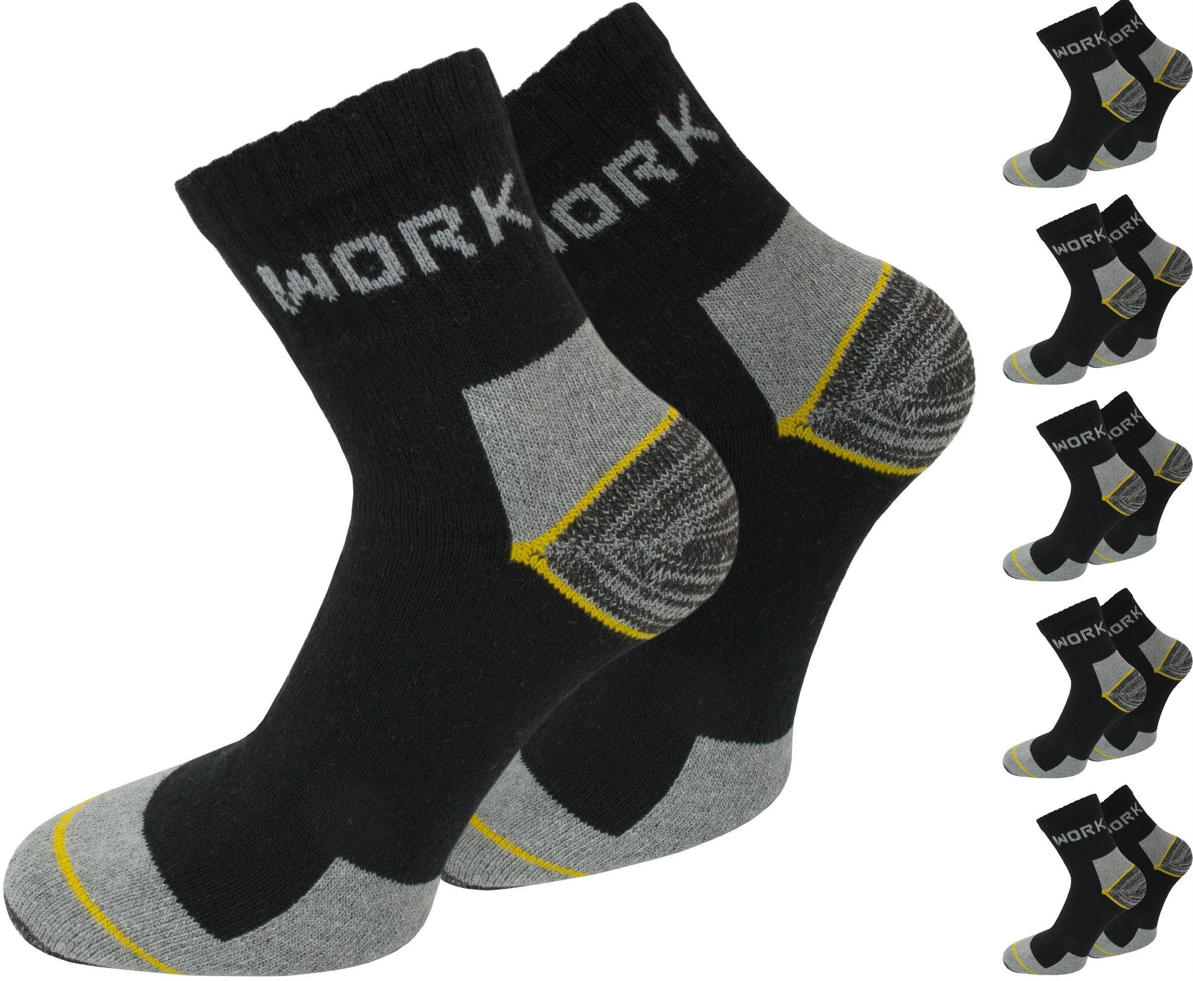 normani Basicsocken 6 Paar Kurzschaft-Arbeitssocken Work Short (6er-Set, 6 Paar) reißfest, scheuerbeständig