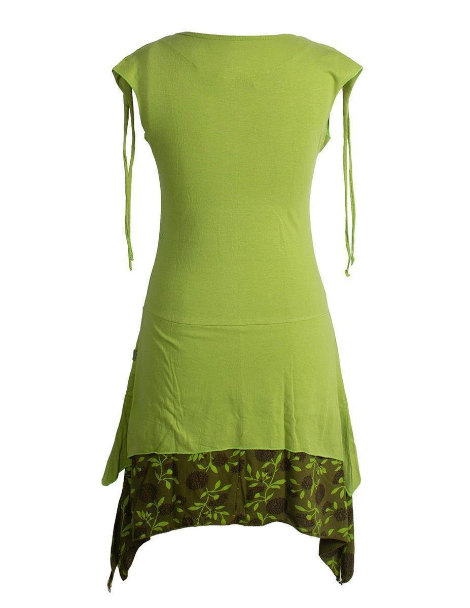 Vishes Zipfelkleid Ärmelloses Lagen-look Elfen Zipfelkleid günstig online kaufen