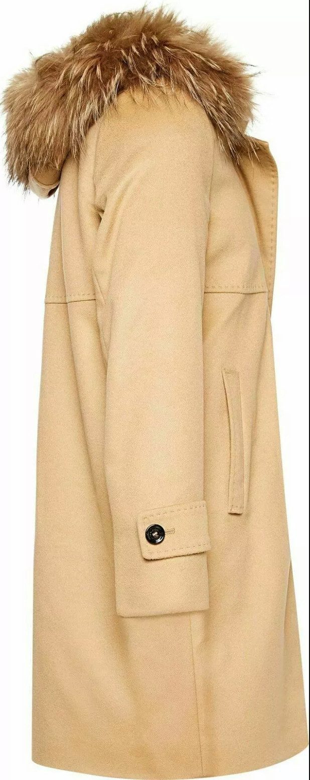 SAINT JACQUES Kurzmantel Damen Wollmantel Mantel mit Kapuze Made in Europe Hochwertiger Woll-Kaschmir-Mantel in klassischer Silhouette