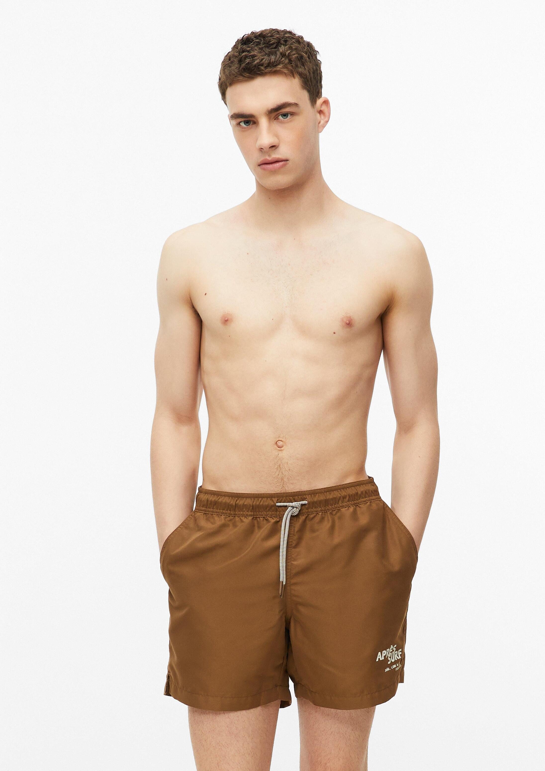 s.Oliver Badehose Badehose Badehose mit Print und Kordelzug