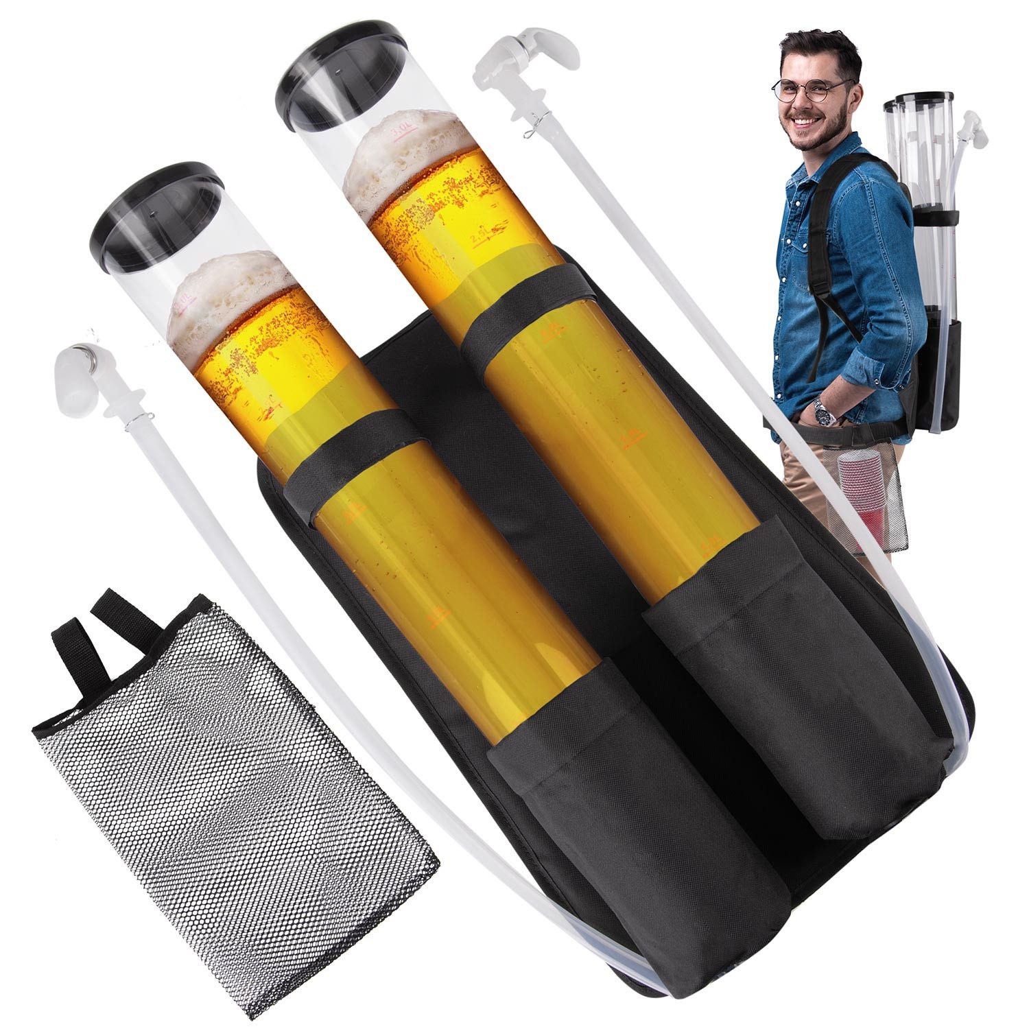 Getränkespender Duo Bierrucksack Xtreme 2 x 3l