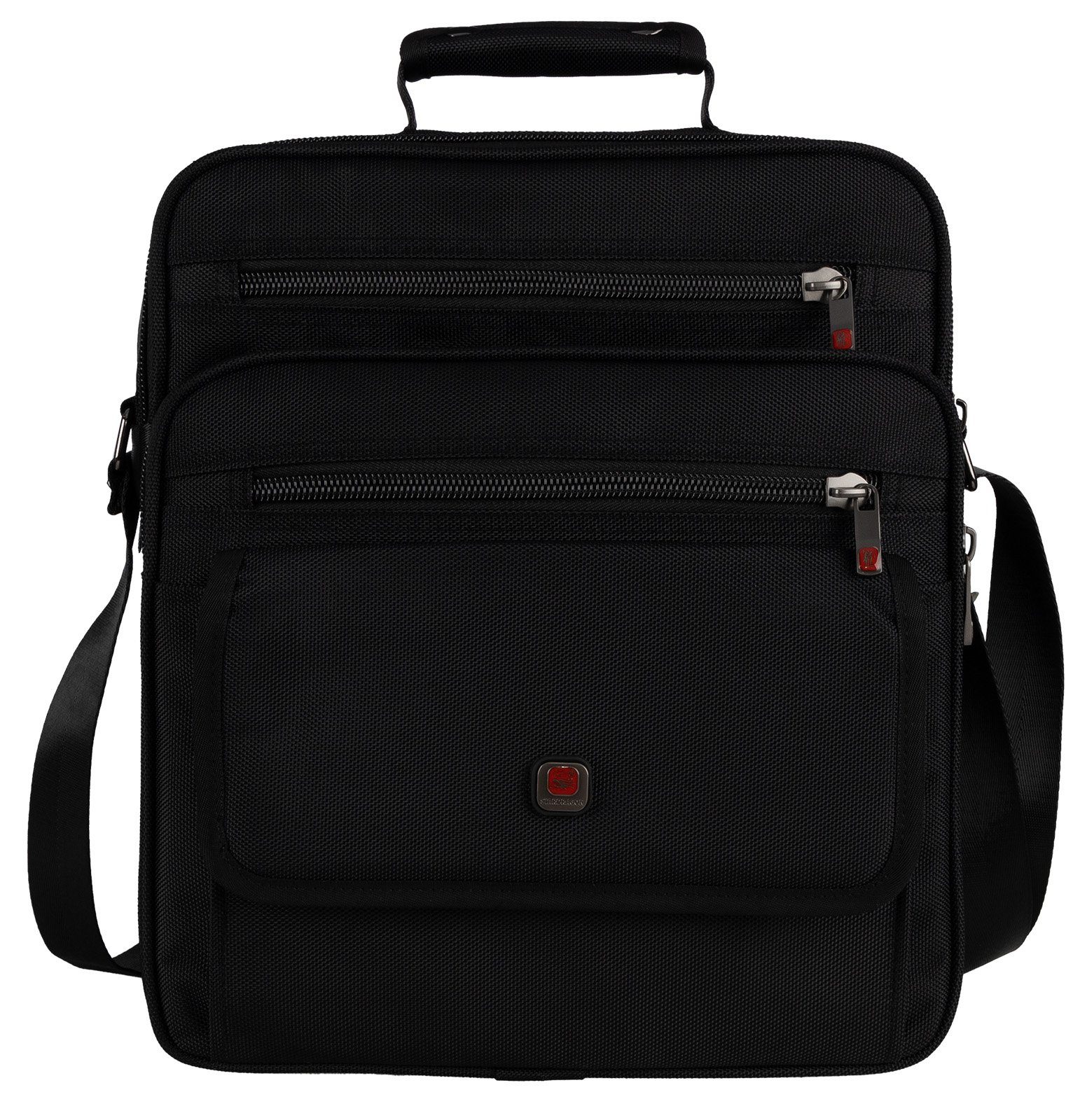 EAAKIE Umhängetasche Arbeitstasche Umhängetasche Flugbegleiter Herrentasche Schwarz XXL – Bild 3 von 5