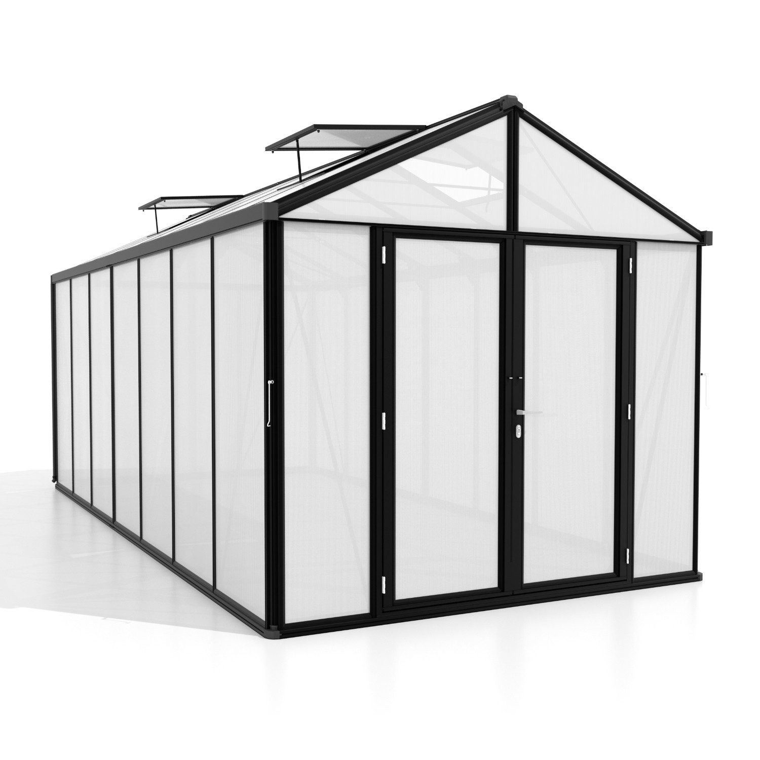 Vitavia Gewächshaus Zeus Comfort 13800, 10,00 mm Wandstärke schwarz | Rabatt: 49%