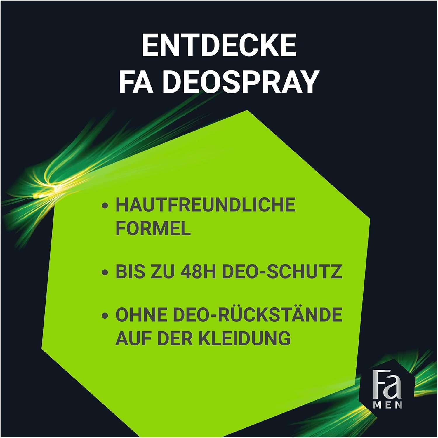 FA Deo-Spray Men Speedster, 6x 150 ml, Vorratspack, 6-tlg.