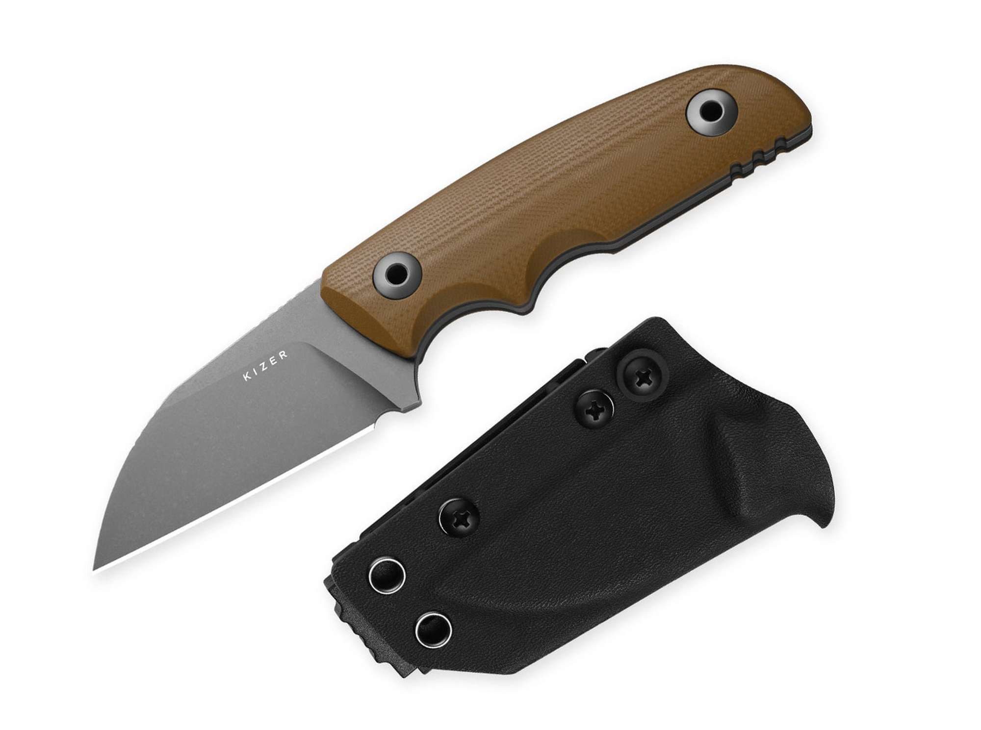 Kizer Taschenmesser Kizer Snick AEB-L Brown G10