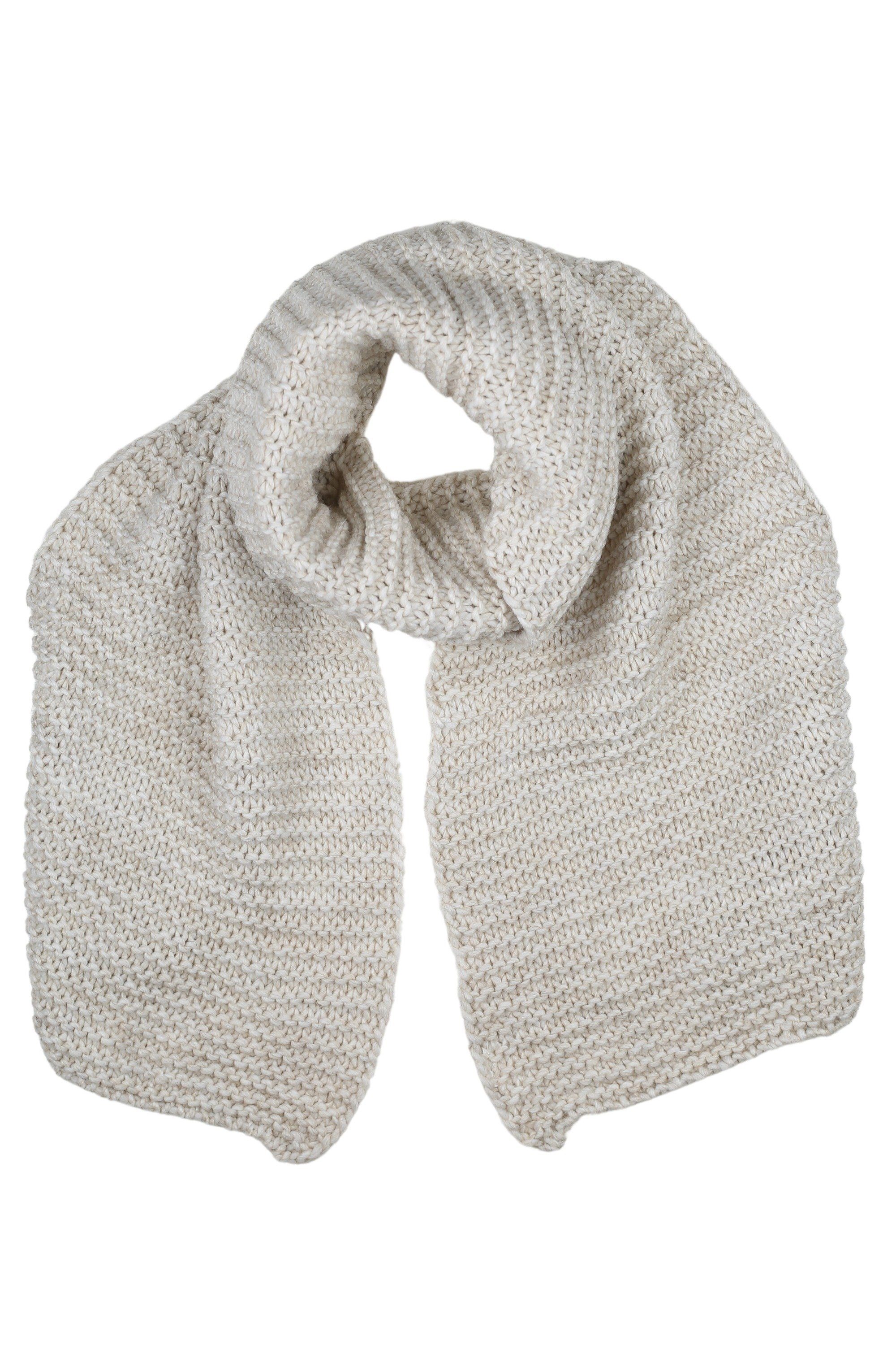 COLLEZIONE ALESSANDRO Wollschal Strick-It, (1-St), Strickschal, Made in Italy beige