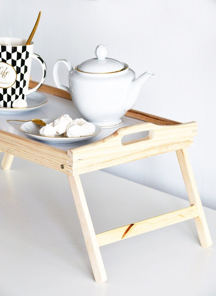 & Home styling Tablett, collection Holz