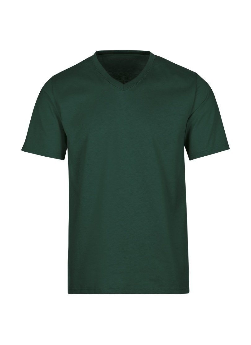Trigema T-Shirt TRIGEMA V-Shirt DELUXE Baumwolle tanne | Sport-T-Shirts