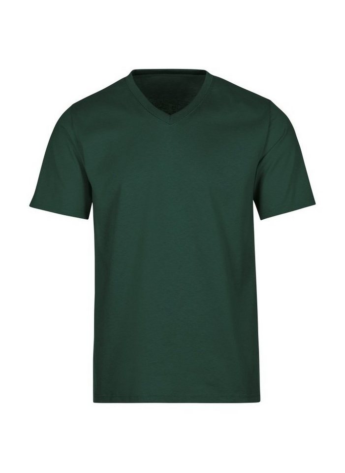 T-Shirt Unisex V-Shirt Trigema Klassischer Baumwolle, DELUXE Schnitt TRIGEMA