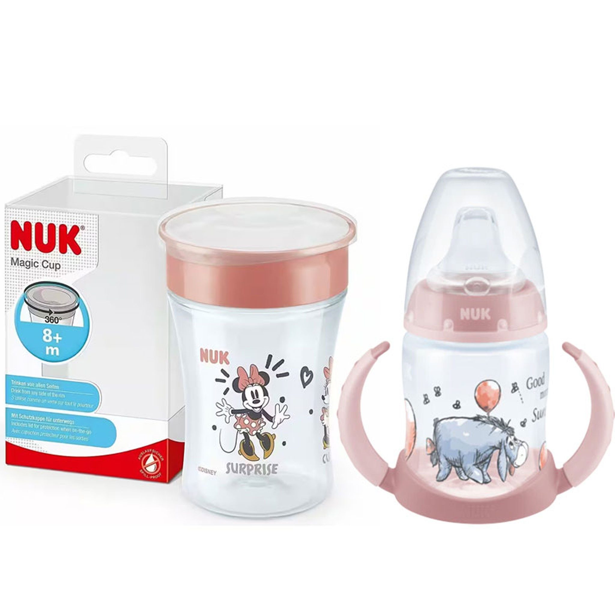 Babyflasche NUK Babyflasche Magic Cup Trinklernbecher +Trinklernbecher BPA Frei